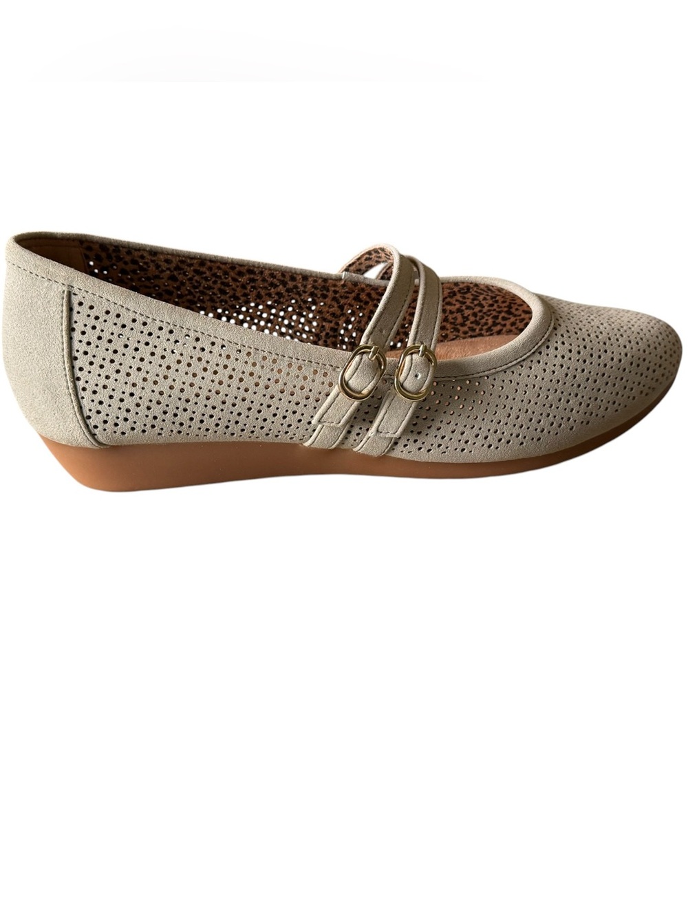 Cliffs by White Mountain Taupe Mary Jane Flats Size 8 NIB